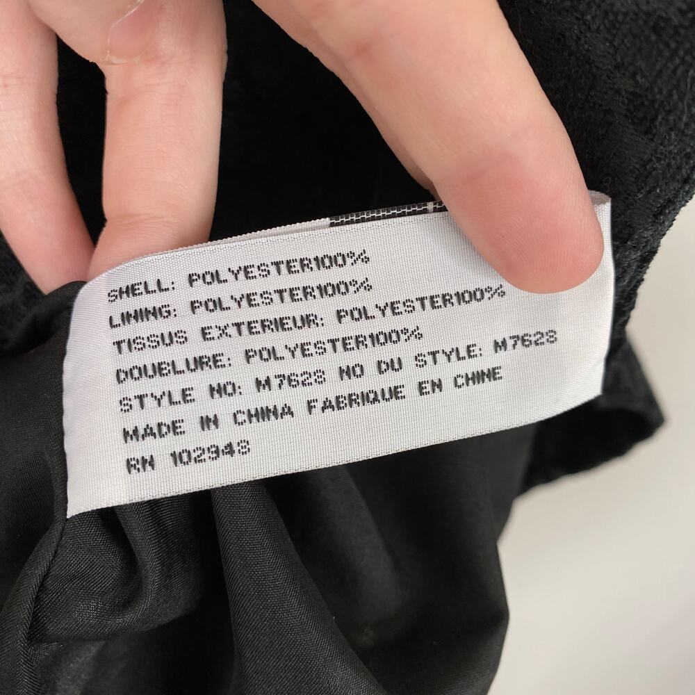 Anthropologie Black Patterned Jacket - image 7